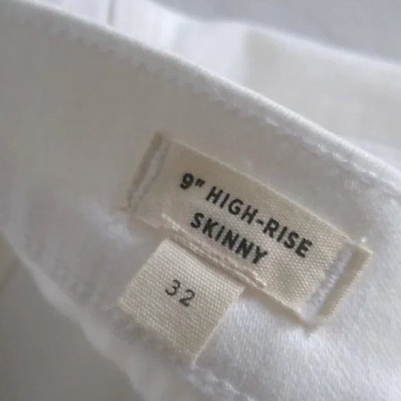 Madewell Womens High Rise Skinny Jeans Pure white size 32 NEW WITH TAGS summer - Picture 6 of 13
